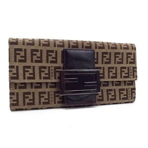 SOLD Fendi | Zucca Long Wallet, FF Clasp